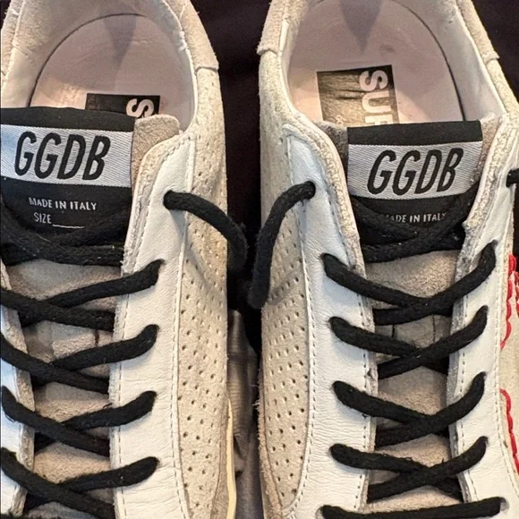 Golden Goose Stitched Red Heart / Star Superstar Size 35 - Picture 9 of 14